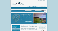 Desktop Screenshot of eurogolfjobs.com